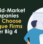 A professional consulting-style banner illustration showing the concept of tariffs and trade balance. A balanced scale at the center with shipping containers, cars, and food items on both sides, p (7)